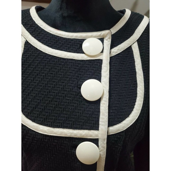 Tibi Newyork Women's Black 100% Cotton Long Sleeve Single Breasted Jacket Blazer - Picture 2 of 12